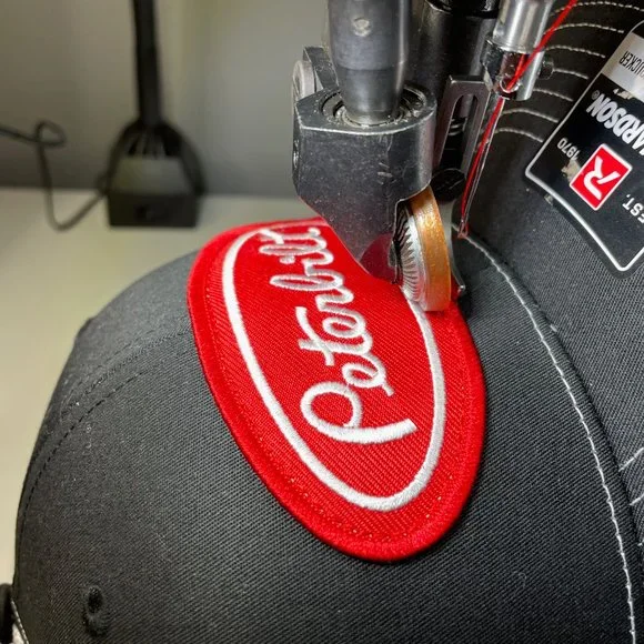 Peterbilt Vintage Patch Hat - Richardson 112 Black & White Trucker Cap - Picture 9 of 11